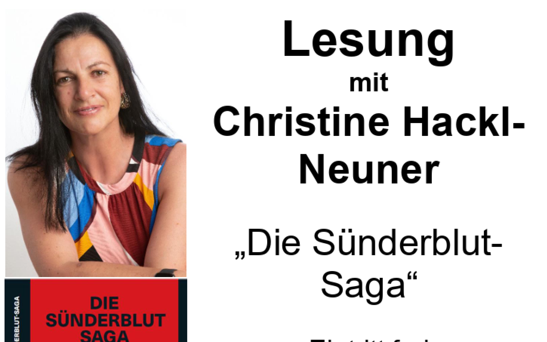 Lesung Christine Hackl-Neuner